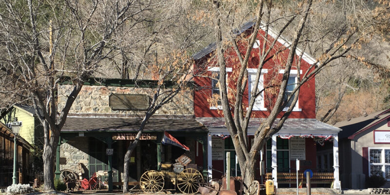 The red brick Masonic hall in Genoa NV